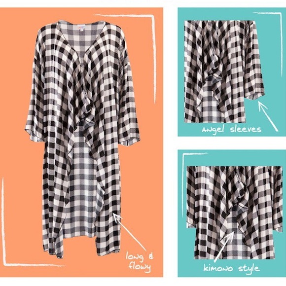 Lularoe floral kimono - Picture 5 of 6